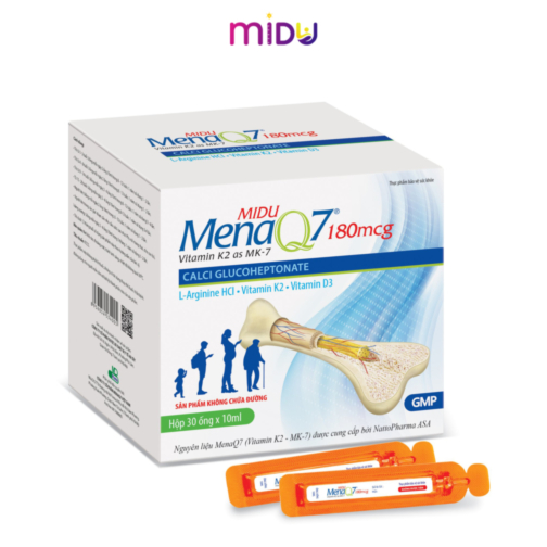 Midu MenaQ7 180mcg – Phát triển chiều cao và chuyển hóa canxi hiệu quả mọi lứa tuổi