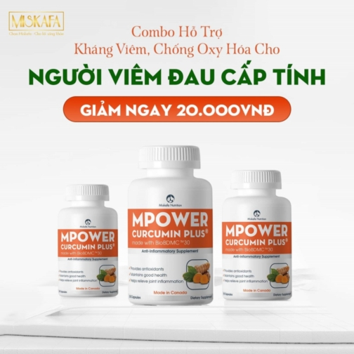 Combo 05 hộp Mpower Curcumin Plus [Nghệ] – Viên uống hỗ trợ kháng viêm