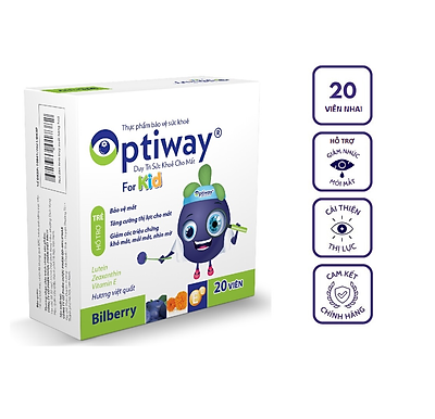 Viên nhai cải thiện thị lực cho trẻ em Optiway For Kids